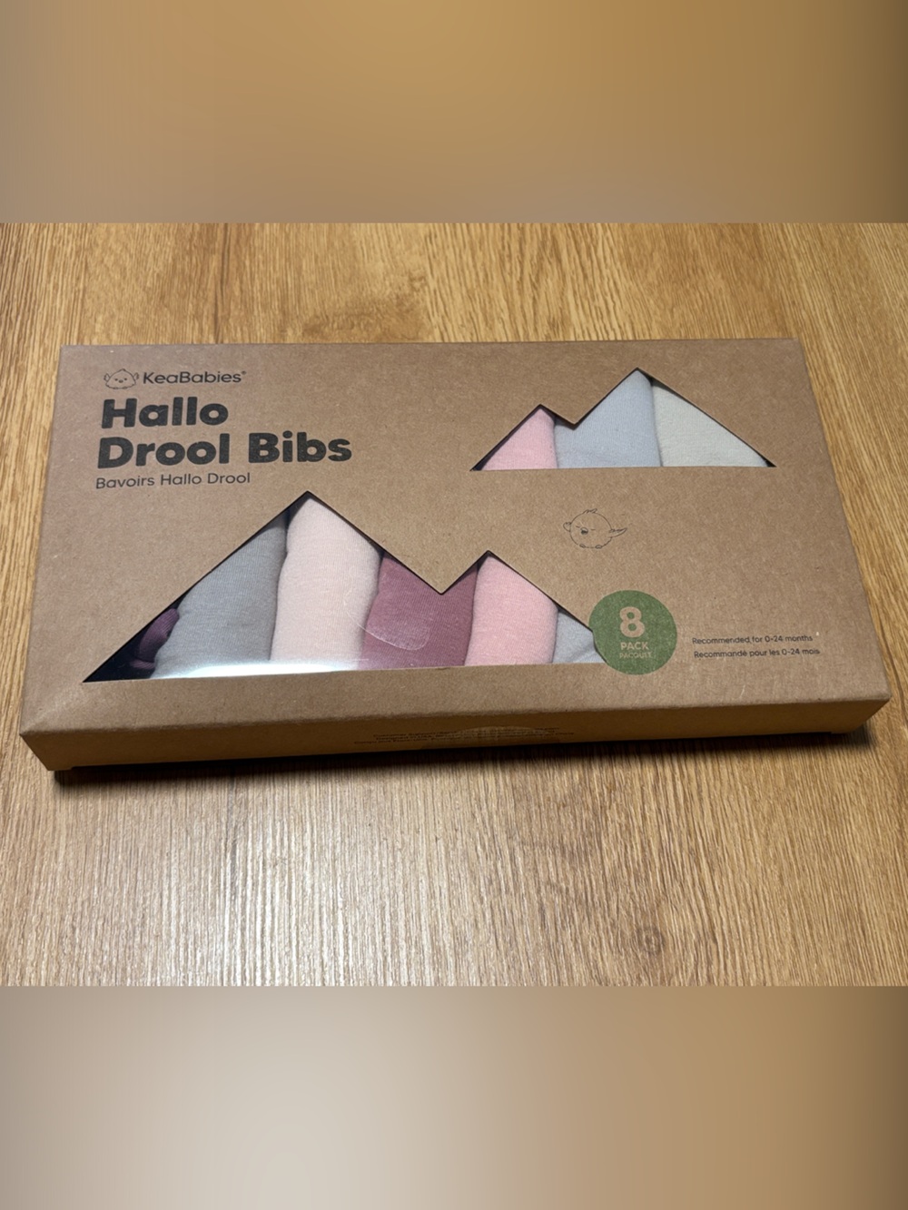 💙 3 FOR $22 
NIP KeaBabies Hello Drool Bibs — Pink & Cream Multi-Pack